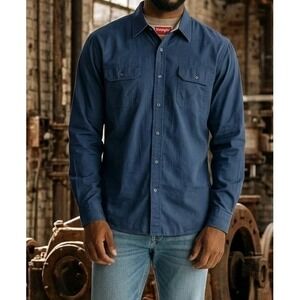 Wrangler Premium Quality Comfort Flex Mens 3XL Collared Button Up Long Sleeve